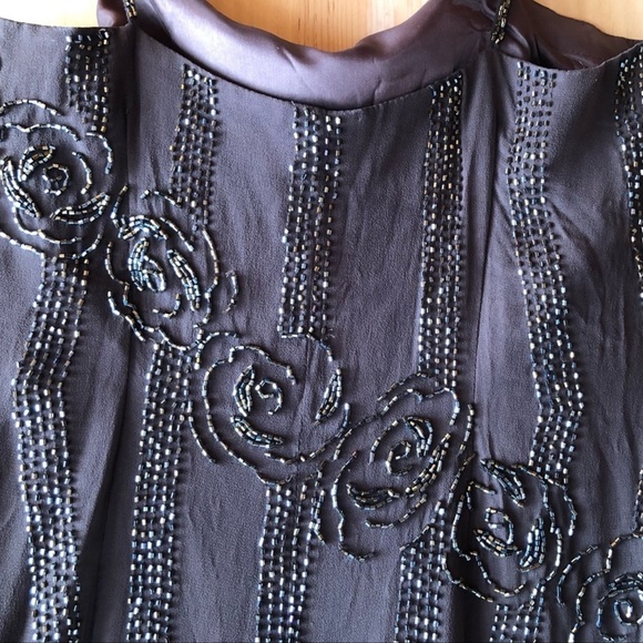 CACHE Beaded Cocktail Dress size 6 - Picture 8 of 9